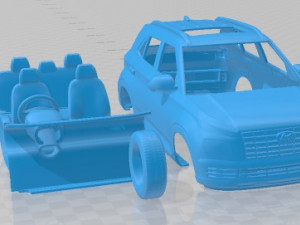 Hyundai Venue Turbo 2022 Printable Car Modèles 3D en vedette