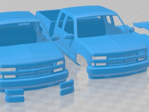 Chevrolet K 1500 Extended Cab 1988 Printable Car Modelo de impresión 3D