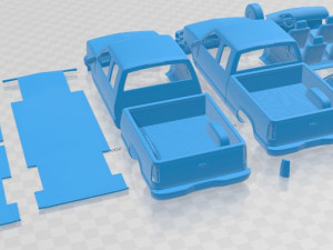 Chevrolet K 1500 Extended Cab 1988 Printable Car Modelo de impresión 3D