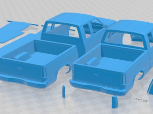 Chevrolet K 1500 Extended Cab 1988 Printable Car Modelo de impresión 3D