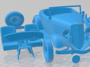 Roadster 1934 Printable Car 3D Print Model