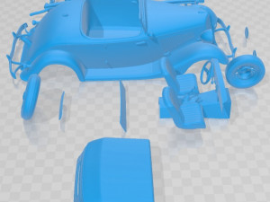 Roadster 1934 Printable Car Modelo de Impressão 3D