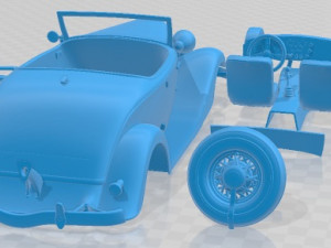 Roadster 1934 Printable Car Modelo de Impressão 3D