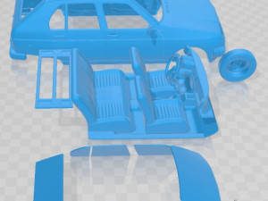 Citroen Visa 1979 Printable Car 3Dプリントモデル