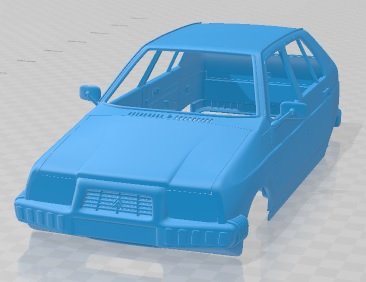 Citroen Visa 1979 Printable Body Car 3D-Druckmodell .c4d .max .obj .3ds .fbx .stl .blend 