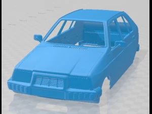 Carro com carroceria para impress&atilde;o Citroen Visa 1979 Modelo de Impressão 3D