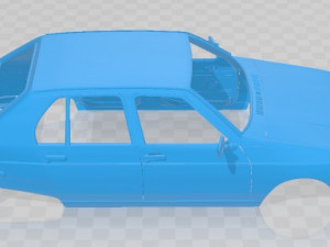 Citroen Visa 1979 Printable Body Car 3D-Druckmodell
