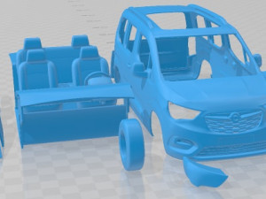 Opel Combo Life 2019 Printable Van Model do druku 3D