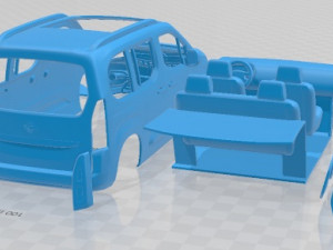 Opel Combo Life 2019 Printable Van Model do druku 3D