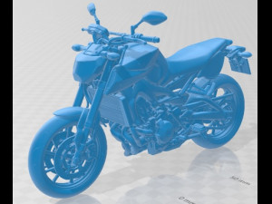 Yamaha MT 09 Tracer Printable Motorbike 3D Print Model