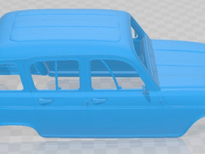 Renault 4L 1967 Printable Body Car Modelo de Impressão 3D