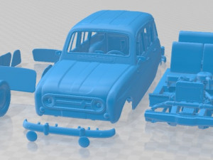 Renault 4L 1967 Printable Car Modèles 3D en vedette