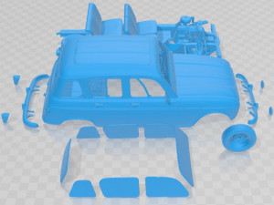 Renault 4L 1967 Printable Car 3Dプリントモデル