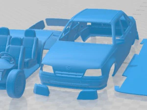 Opel Kadett Sedan 1991 Printable Car 3D Print Model