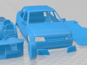 Opel Kadett Sedan 1991 Printable Car 3D 프린트 모델