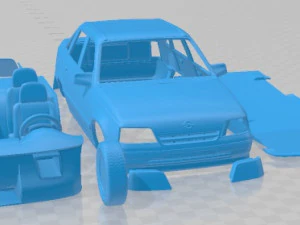 Opel Kadett Sedan 1991 Printable Car 3D Print Model