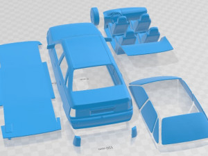 Opel Kadett Sedan 1991 Printable Car 3D 프린트 모델