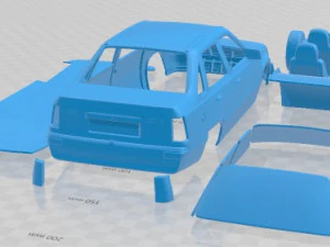 Opel Kadett Sedan 1991 Printable Car 3D Print Model
