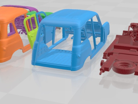 Renault 4L 1967 Printable Car Modèles 3D en vedette