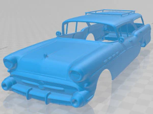 Buick Century Caballero Wagon 1957 Printable Body Car 3D Print Model