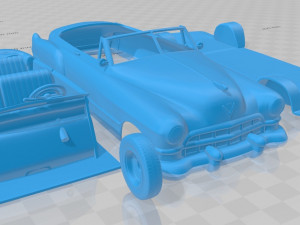 Cadillac 62 Convertible 1949 Printable Car 3D Print Model
