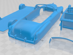 Cadillac 62 Convertible 1949 Printable Car 3D Print Model