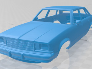 Chevrolet Malibu Classic Sedan 1979 Printable Body Car 3D Print Model