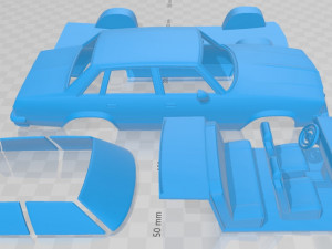 Chevrolet Malibu Classic Sedan 1979 Printable Car Modelo de Impressão 3D