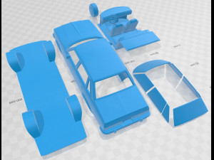 Chevrolet Malibu Classic Sedan 1979 Printable Car Modelo de Impressão 3D