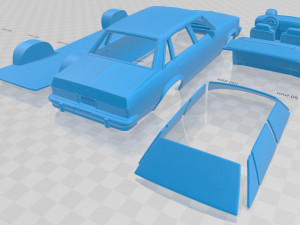 Chevrolet Malibu Classic Sedan 1979 Printable Car Modelo de Impressão 3D