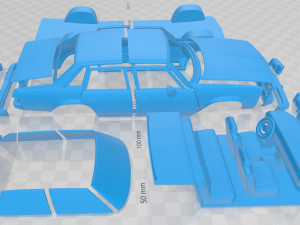 Chevrolet Malibu Classic Sedan 1979 Printable Car 3D प्रिंट मॉडल