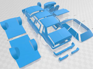 Chevrolet Malibu Classic Sedan 1979 Printable Car 3D Print Model