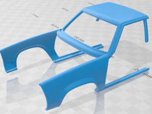 Chevrolet Malibu Classic Sedan 1979 Printable Car 3D Print Model