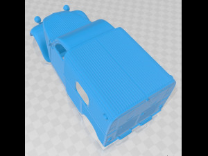Citroen 2CV AZU Van Printable Body Model do druku 3D