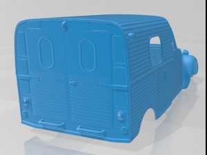 Citroen 2CV AZU Van Printable Body Model do druku 3D