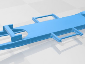 Citroen 2CV AZU Van Printable Modello di stampa 3D