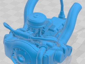 Citroen 2CV AZU Van Printable Modello di stampa 3D