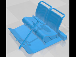 Citroen 2CV AZU Van Printable Modello di stampa 3D