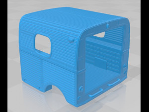Citroen 2CV AZU Van Printable Modello di stampa 3D