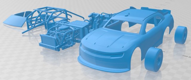 Chevrolet Camaro Nascar NAPA 2014 Printable Car Modèles 3D en vedette .c4d .max .obj .3ds .fbx .stl .blend