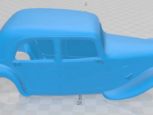 Citroen Traction Avant 1939 Printable Body Car 3D Print Model