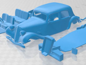 Carro para impress&atilde;o Citroen Traction Avant 1939 Modelo de Impressão 3D