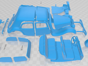 Citroen Traction Avant 1939 Printable Car Model do druku 3D