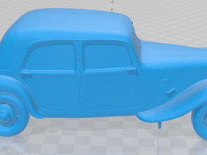 Citroen Traction Avant 1939 Printable Car 3Dプリントモデル