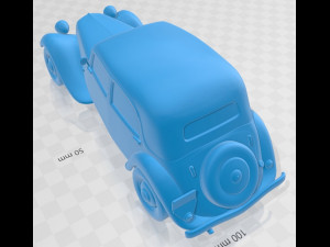 Citroen Traction Avant 1939 Printable Car 3Dプリントモデル
