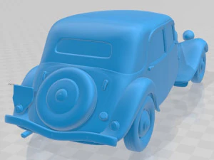 Citroen Traction Avant 1939 Printable Car 3D Print Model