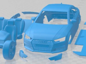 Coche Imprimible Audi A4 Sedan 2019 Modelo de impresión 3D