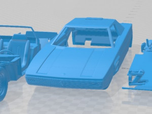 Ferrari 308 GT Rainbow 1976 Printable Car 3D Print Model