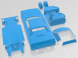 Ferrari 308 GT Rainbow 1976 Printable Car 3Dプリントモデル