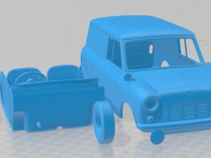 Austin Mini Van 1966 Printable 3D Print Model